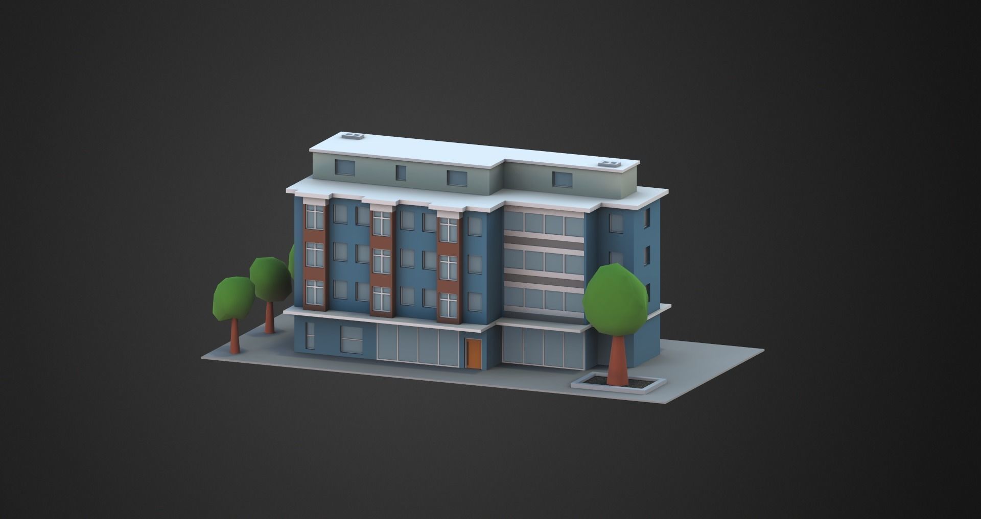Low Poly City Pack Low-poly 3D model_36