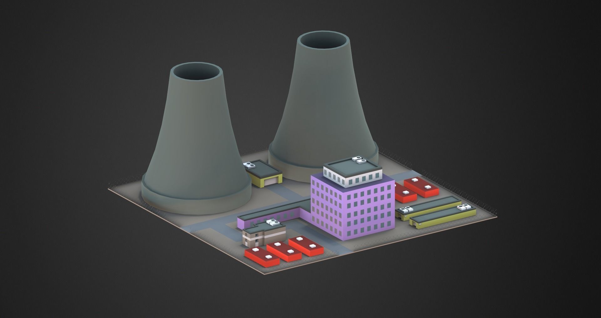 Low Poly City Pack Low-poly 3D model_90