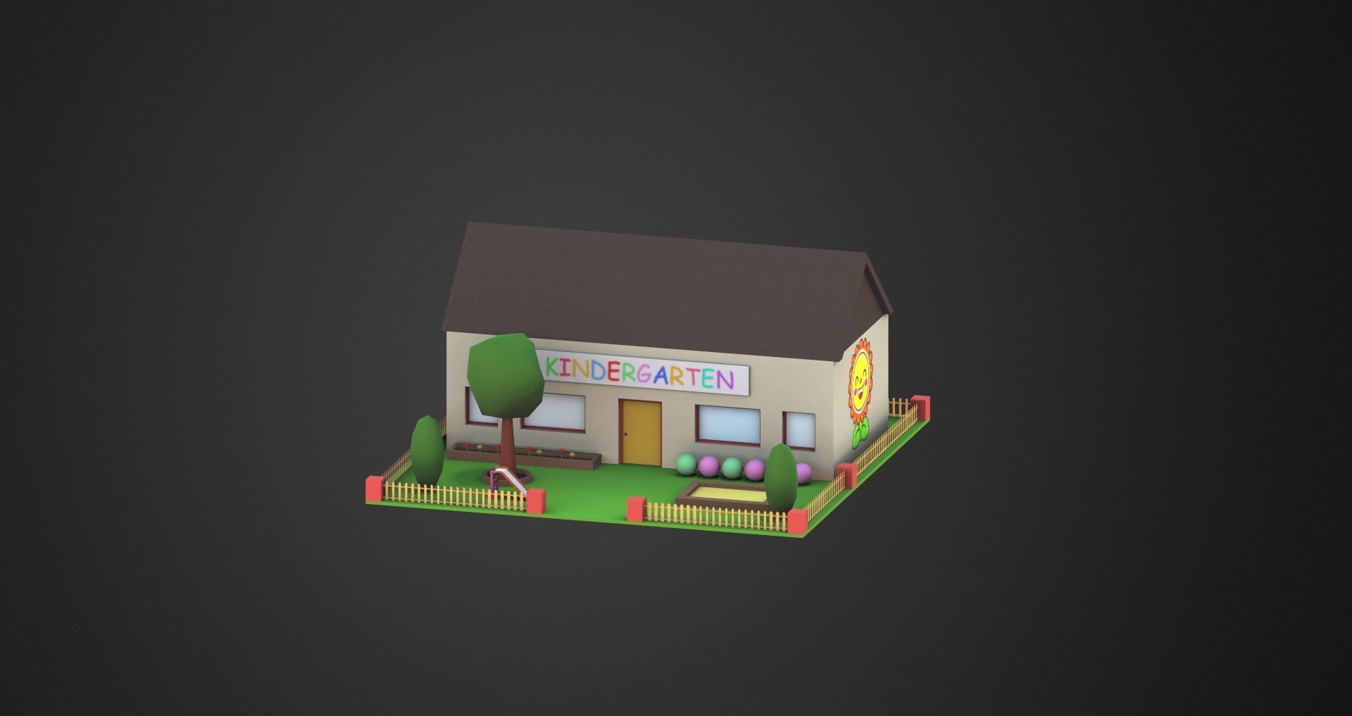 Low Poly City Pack Low-poly 3D model_7