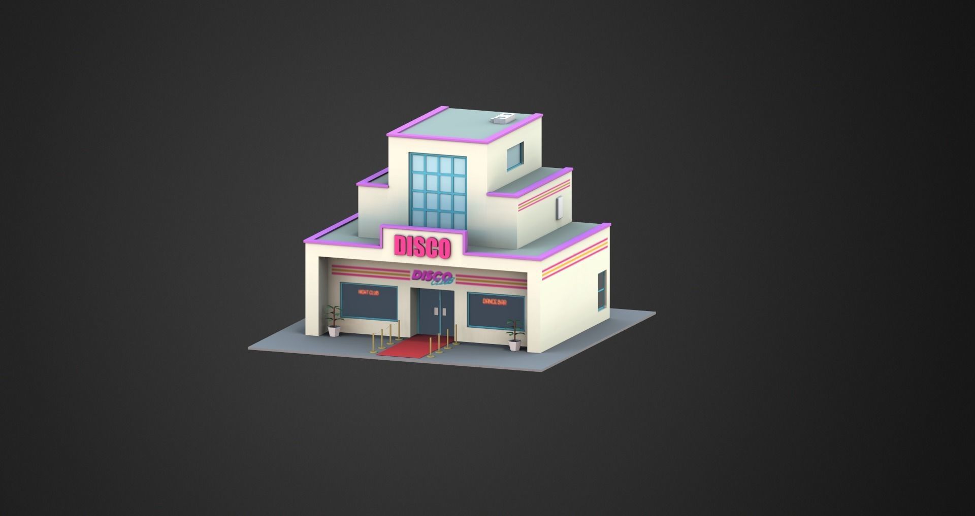 Low Poly City Pack Low-poly 3D model_13