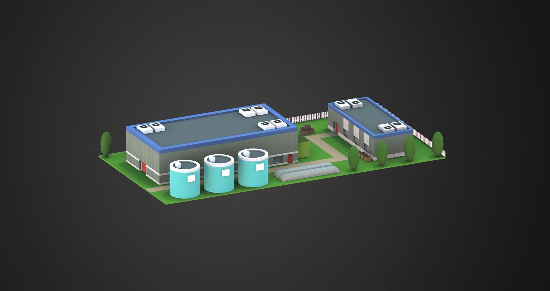 Low Poly City Pack Low-poly 3D model_94