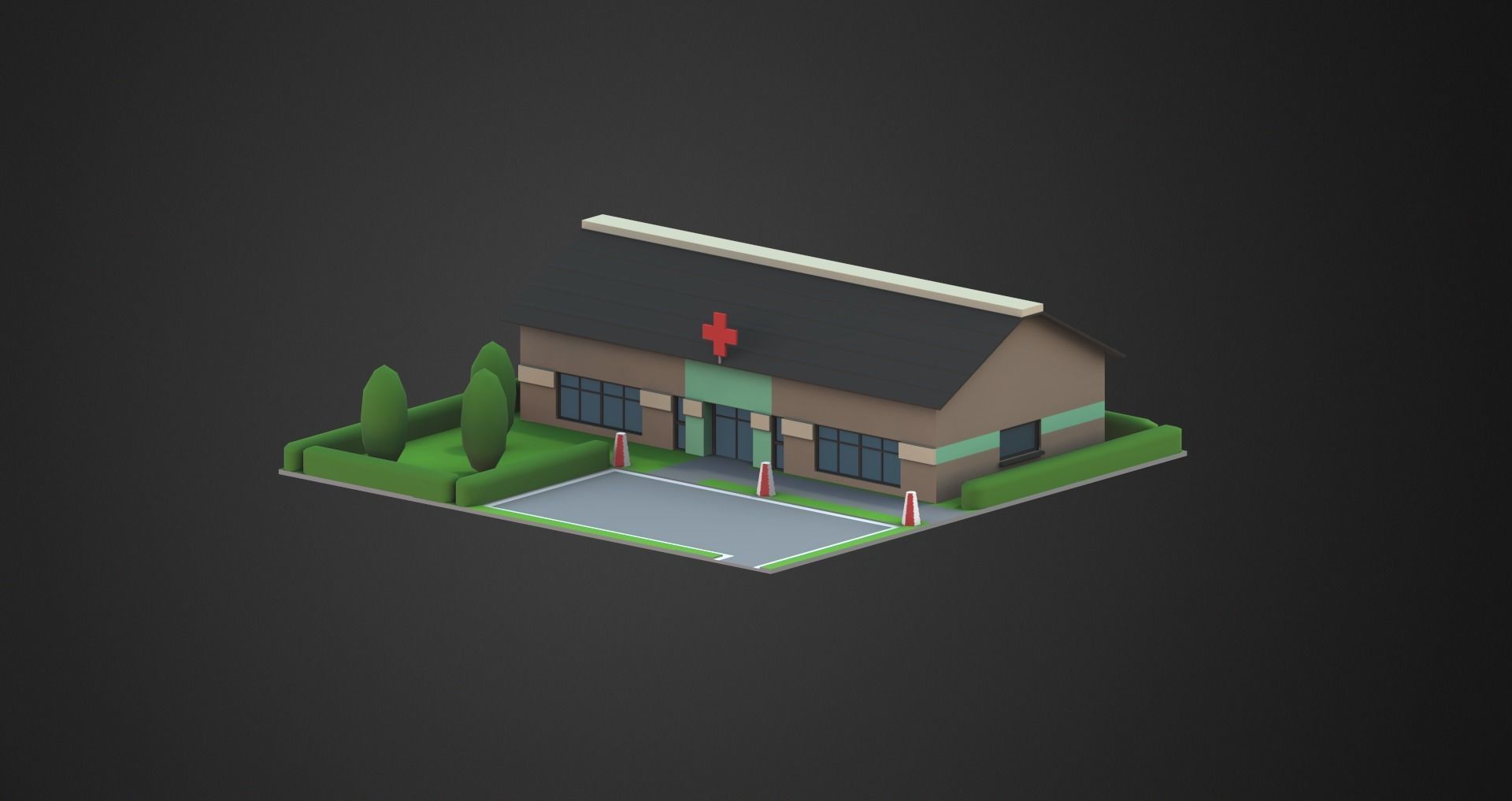 Low Poly City Pack Low-poly 3D model_26