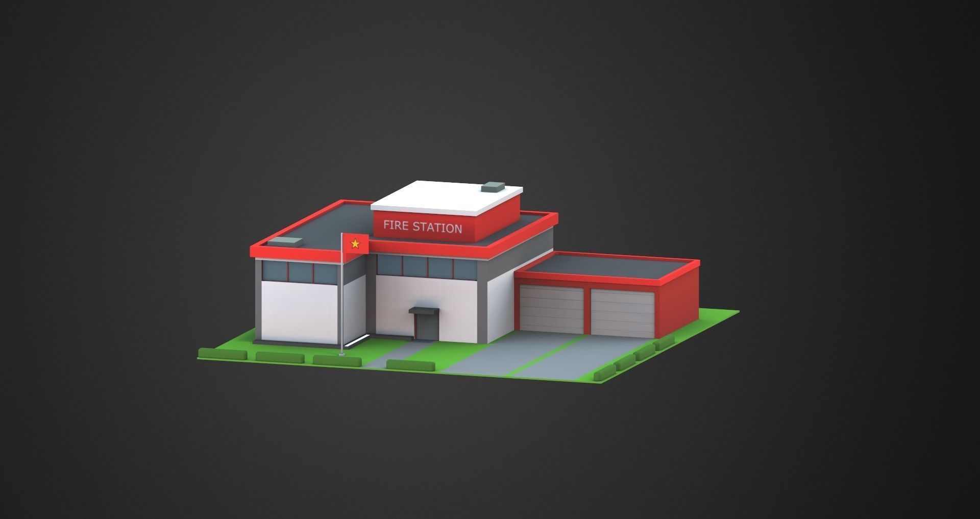 Low Poly City Pack Low-poly 3D model_69