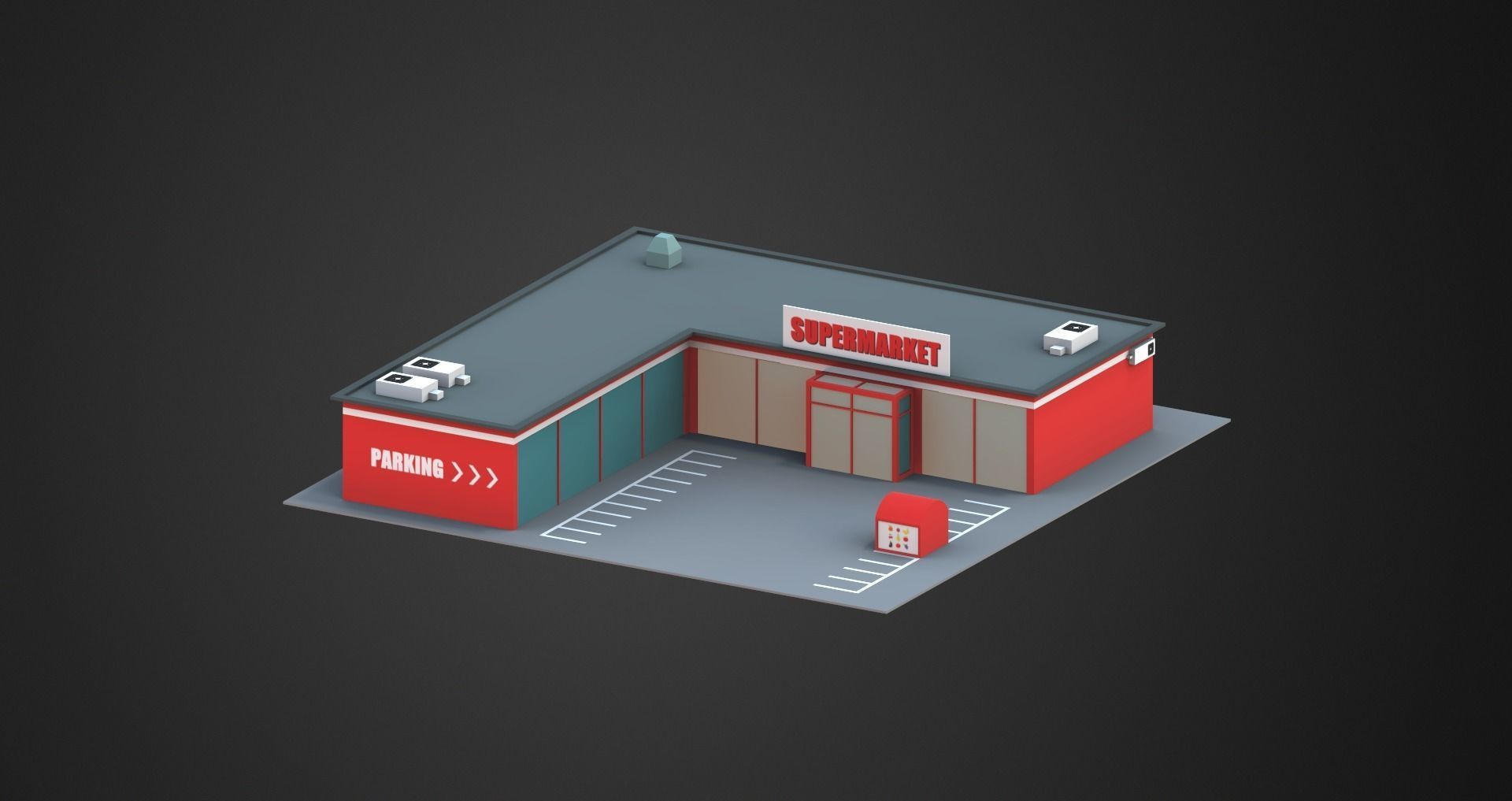 Low Poly City Pack Low-poly 3D model_92