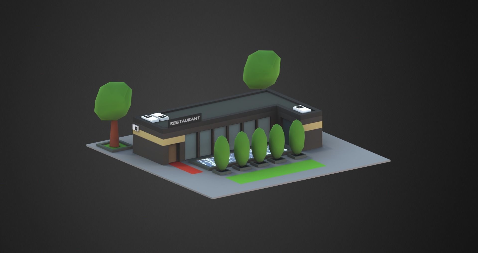 Low Poly City Pack Low-poly 3D model_22