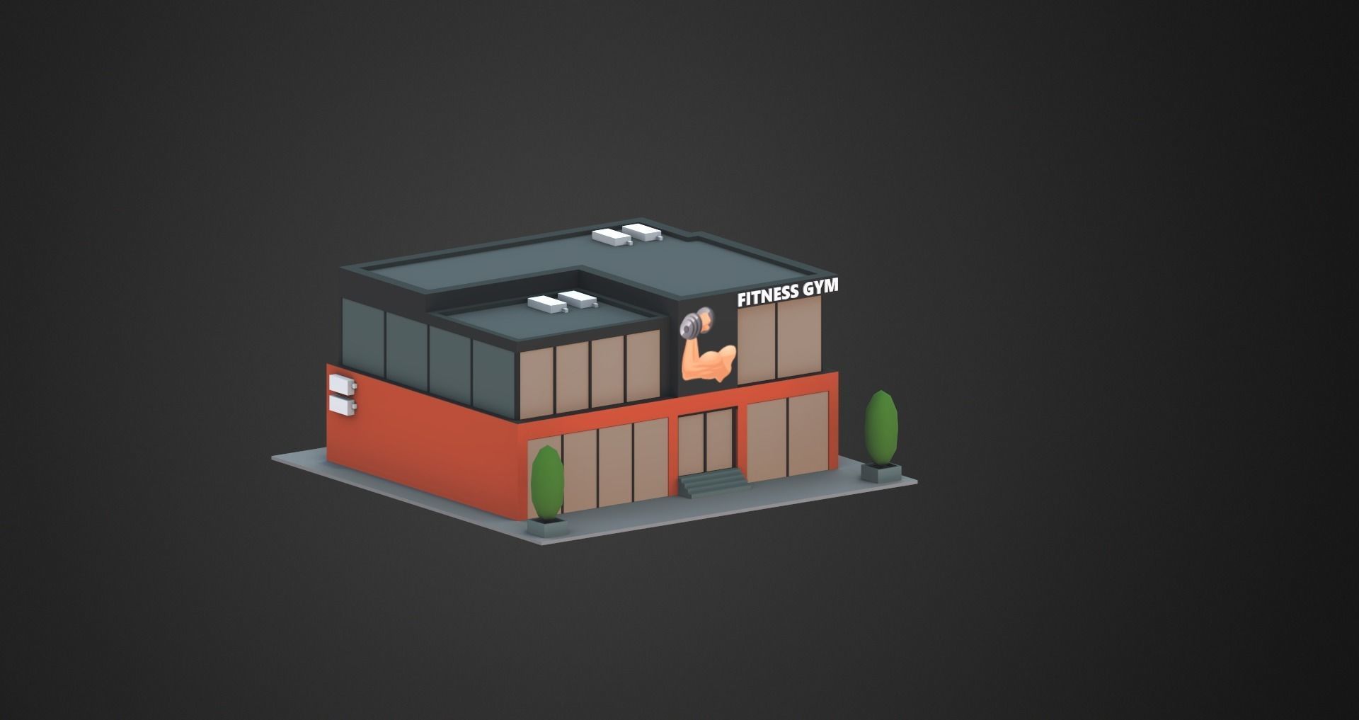 Low Poly City Pack Low-poly 3D model_27