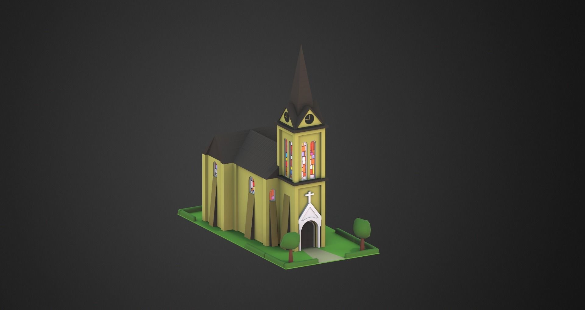 Low Poly City Pack Low-poly 3D model_67