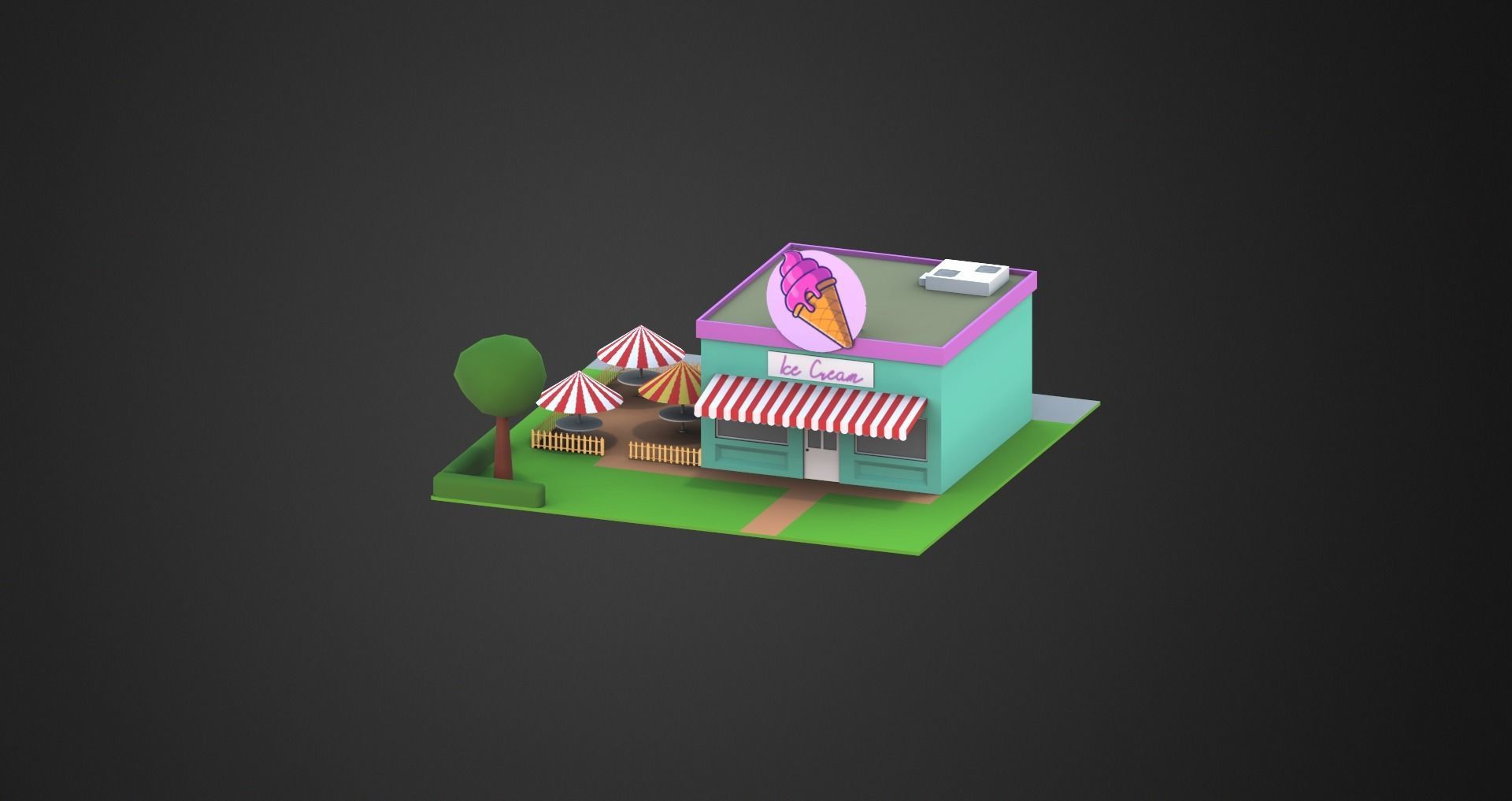 Low Poly City Pack Low-poly 3D model_21