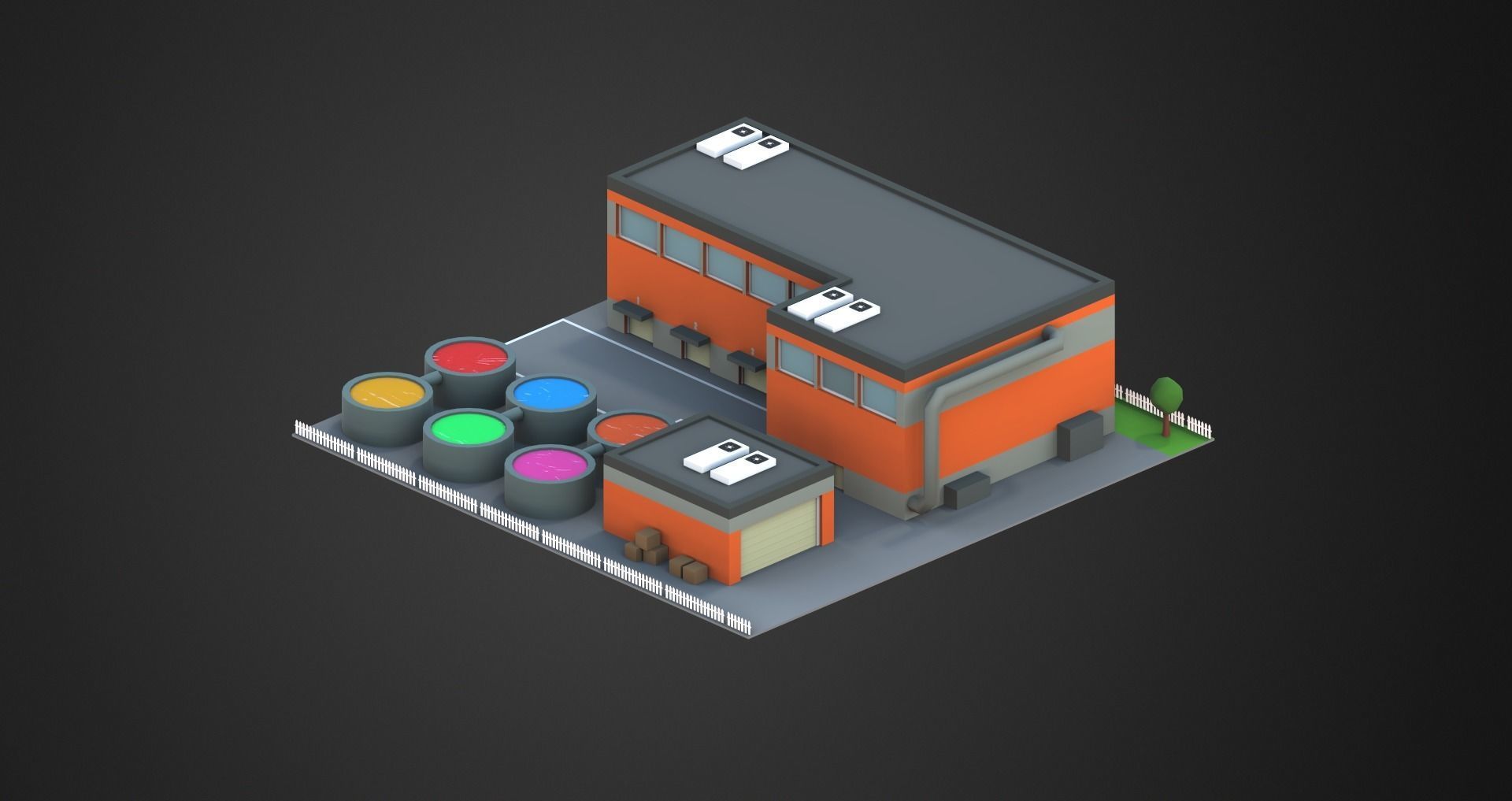 Low Poly City Pack Low-poly 3D model_54