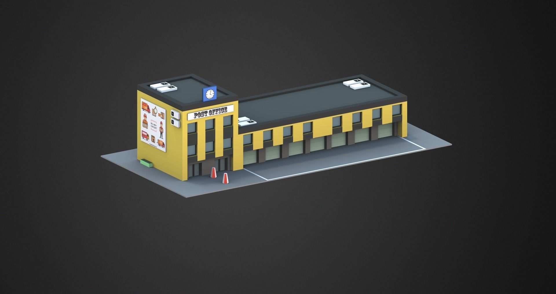 Low Poly City Pack Low-poly 3D model_61