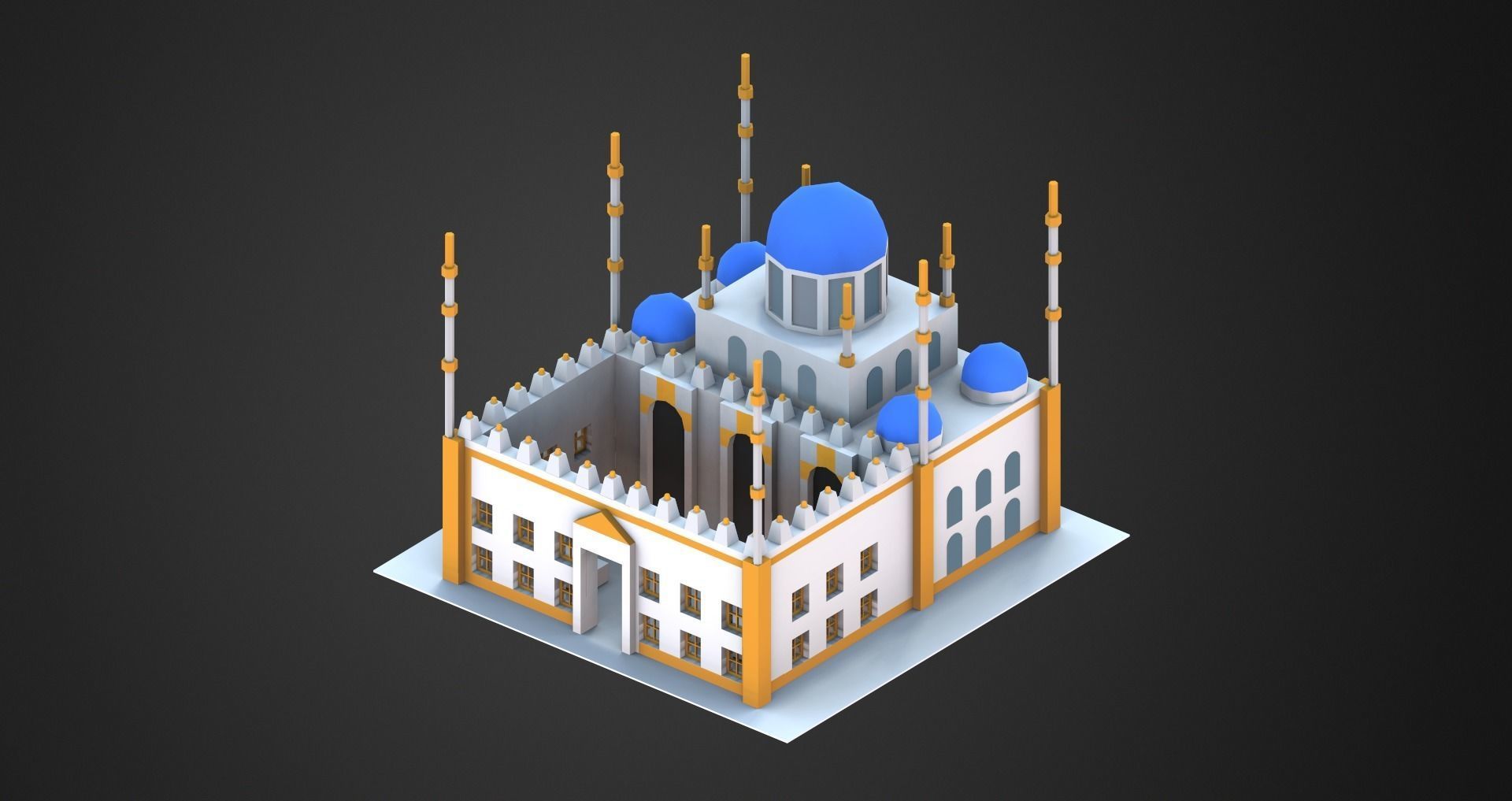 Low Poly City Pack Low-poly 3D model_68