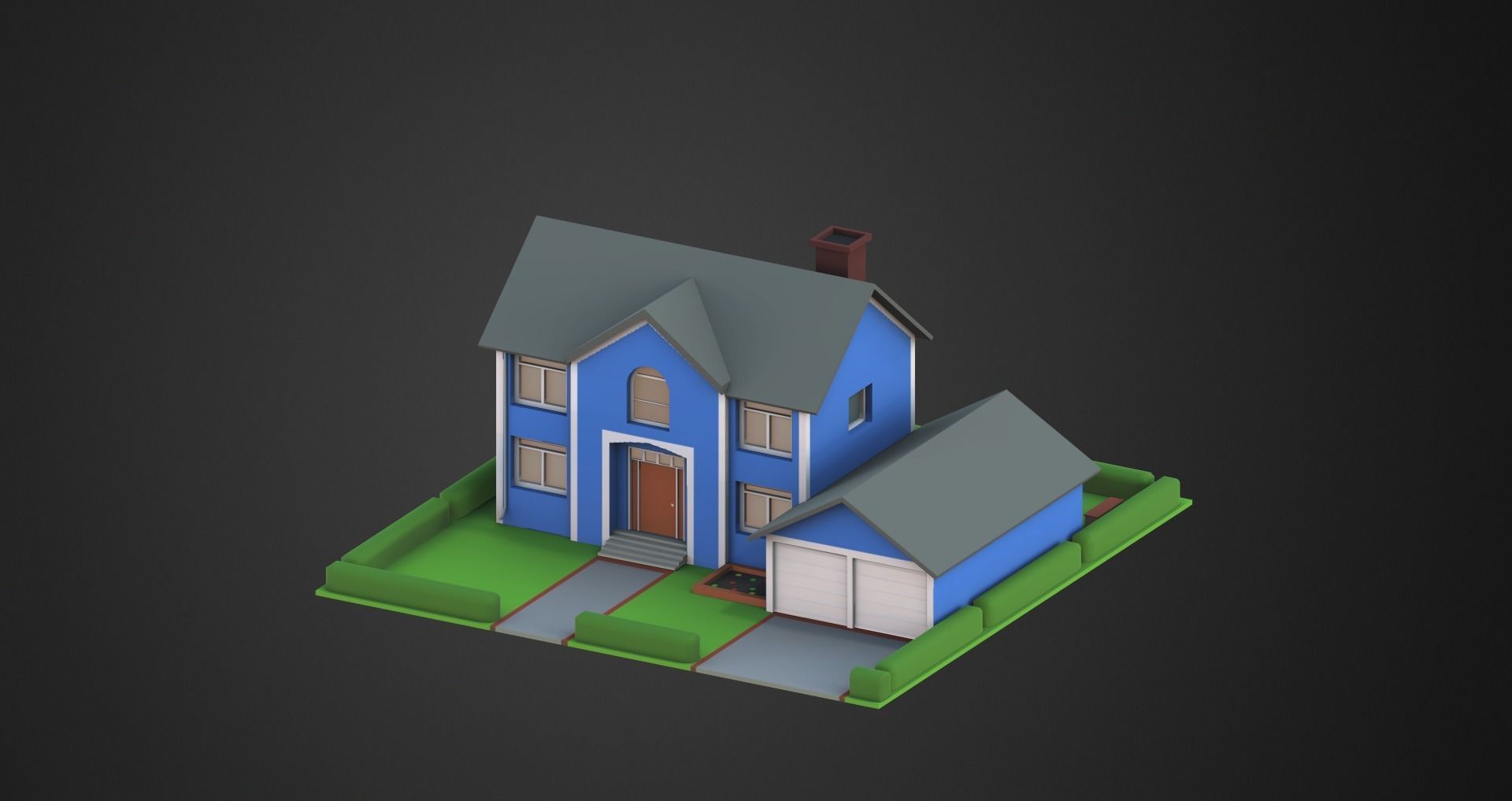 Low Poly City Pack Low-poly 3D model_45
