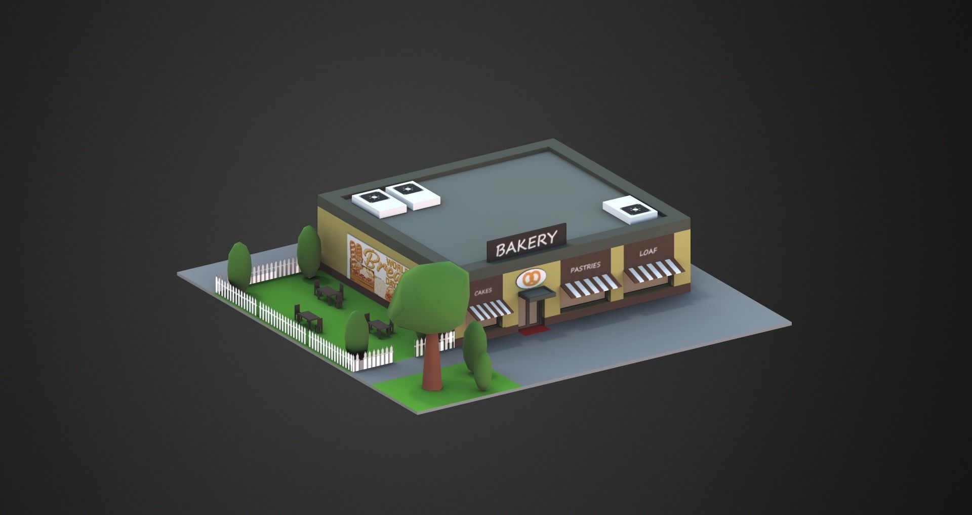 Low Poly City Pack Low-poly 3D model_84