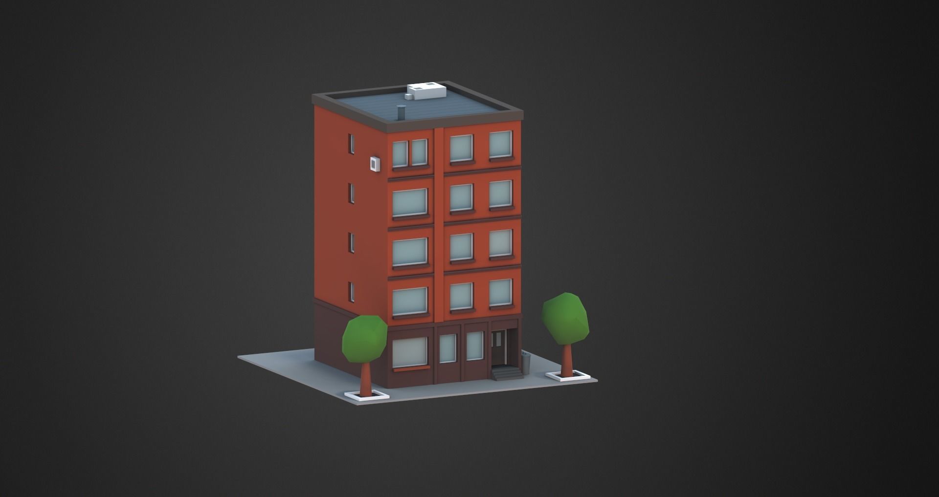Low Poly City Pack Low-poly 3D model_35