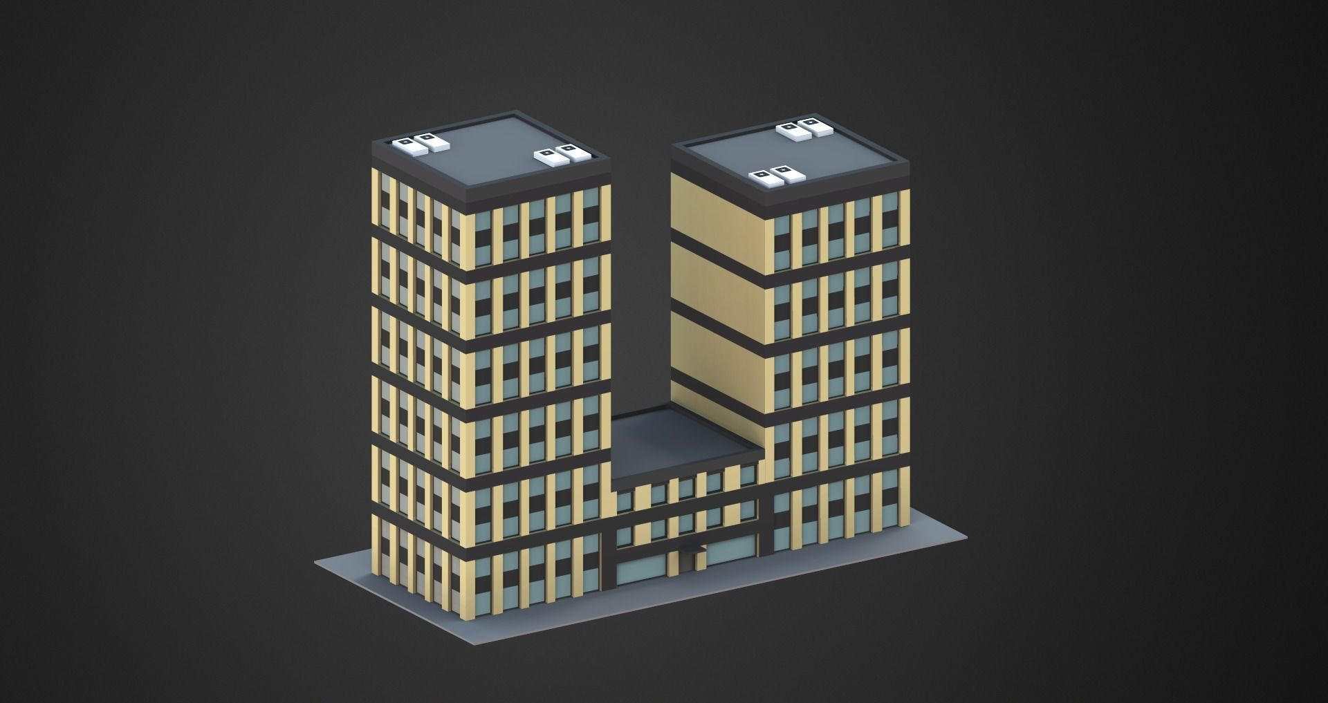 Low Poly City Pack Low-poly 3D model_42