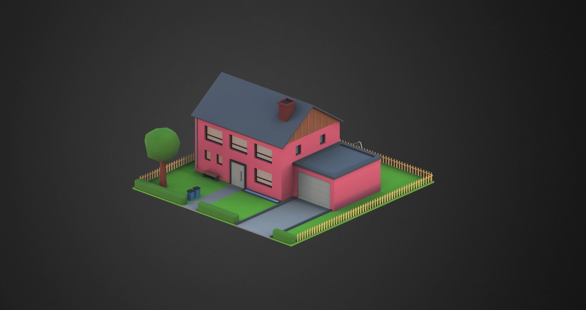 Low Poly City Pack Low-poly 3D model_44