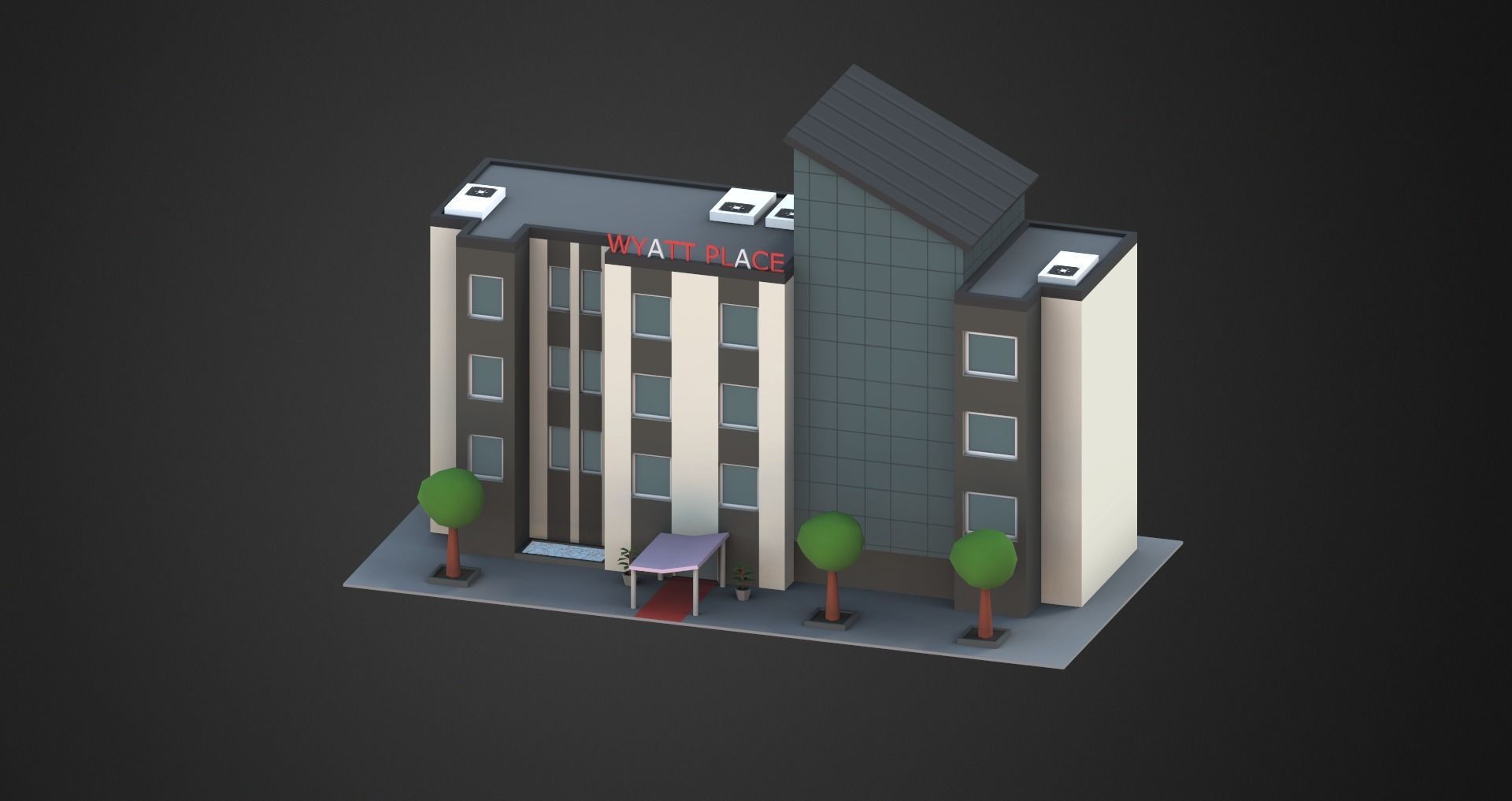 Low Poly City Pack Low-poly 3D model_32