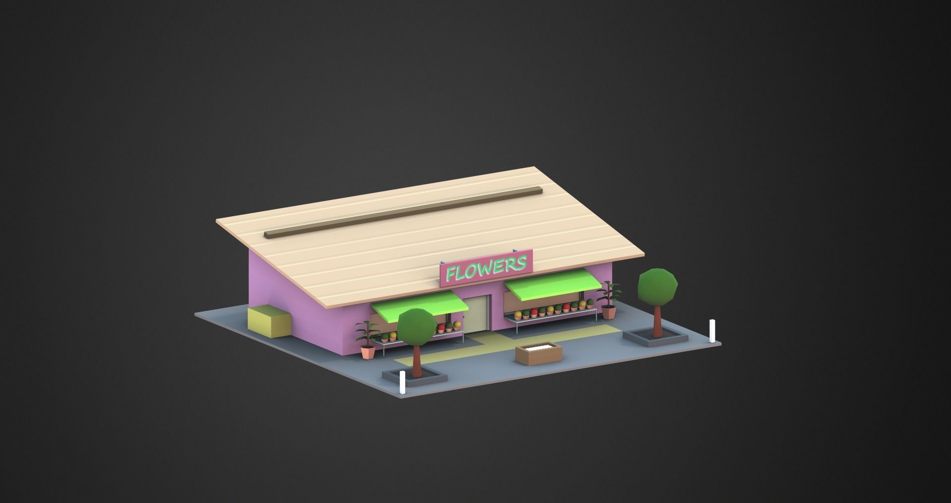 Low Poly City Pack Low-poly 3D model_87