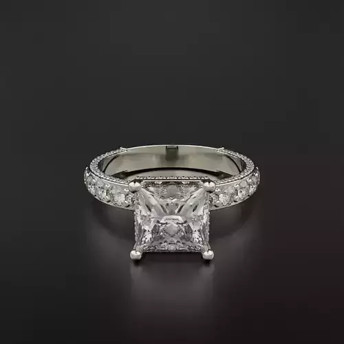 Princess cut Engagement Ring