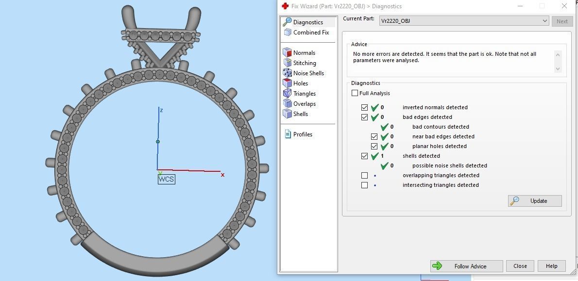 Princess cut Engagement Ring 3D print model_10