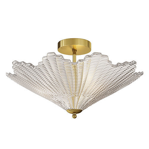 Mini Venetian Star Shaped Ceiling Fixture Contemporary 3D model