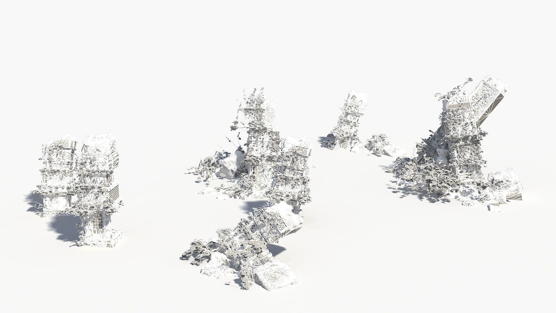 Ruin Stone Column 3D model_19