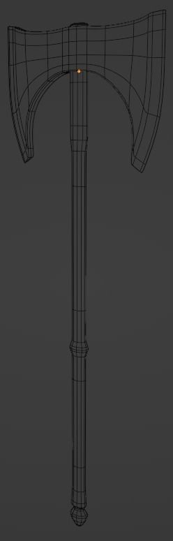 Battle axe 3D model_15