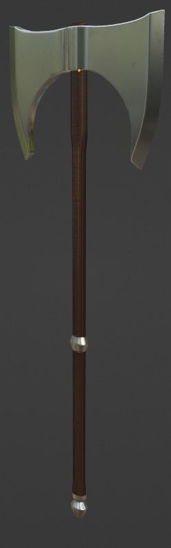 Battle axe 3D model_14