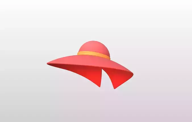 Hat001 Red Sun Hat
