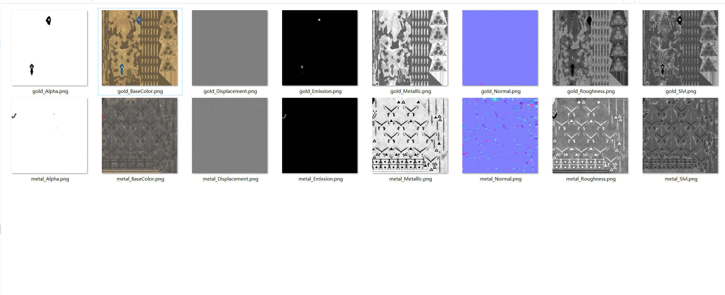 PBR material European iron crown middle mold three-level group 3D model_25