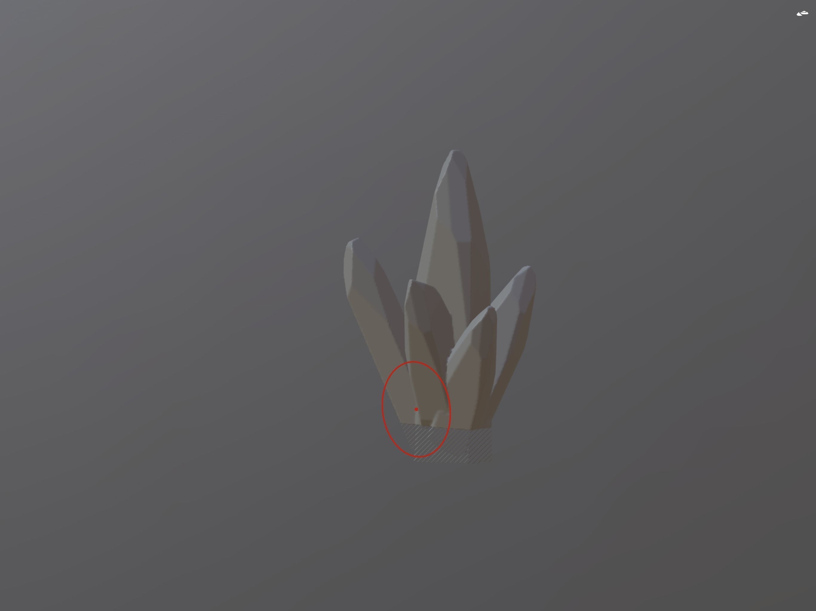 Rock Crystal Formation  Free 3D model_1