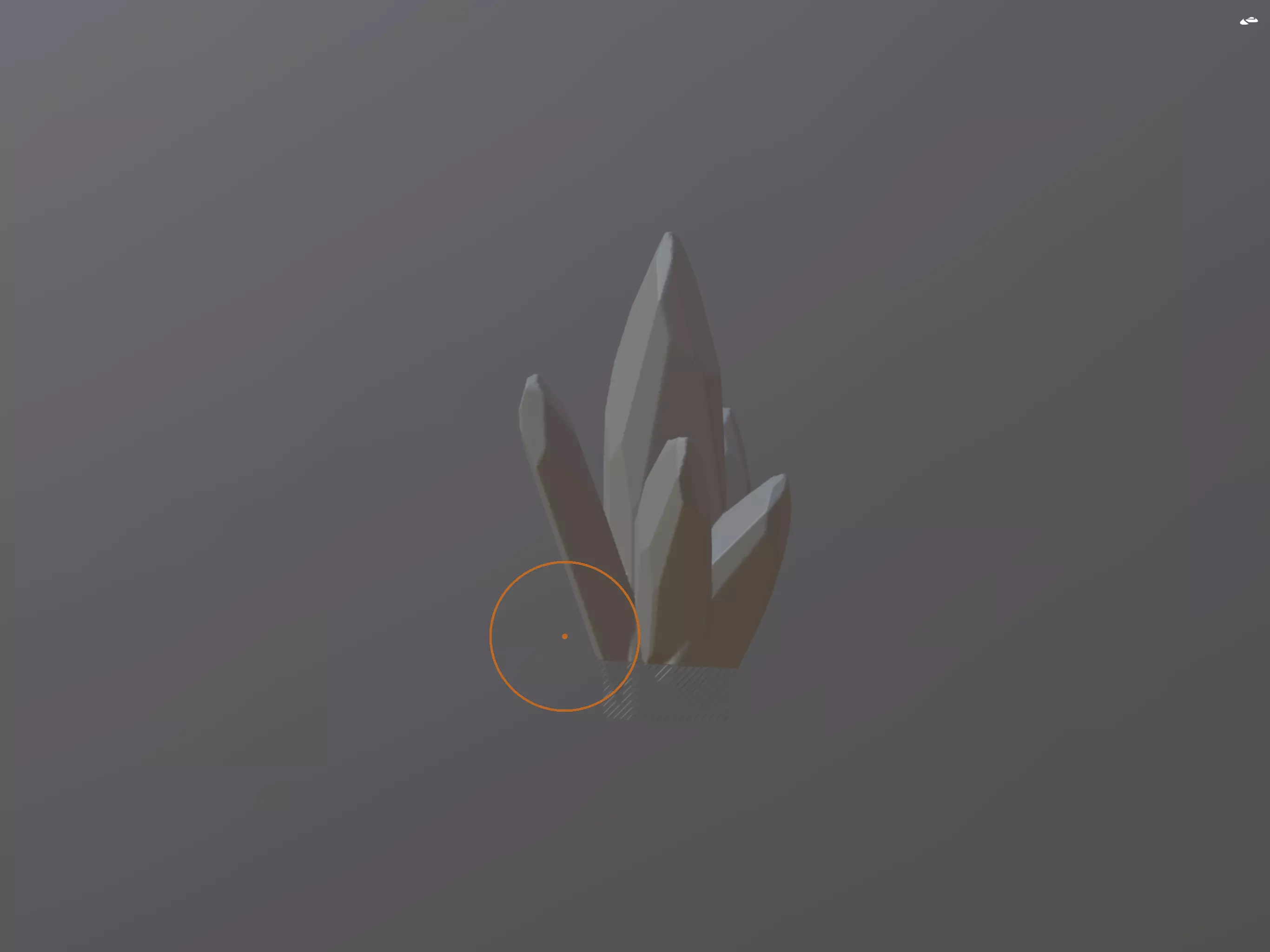 Rock Crystal Formation  Free 3D model_0