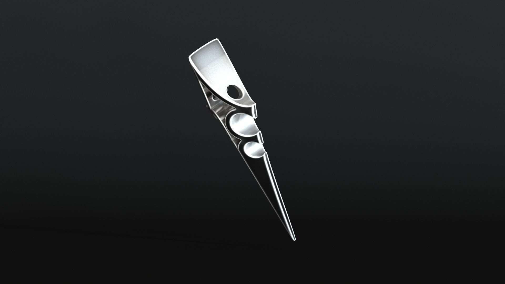 Elven Arrow Pendant A 3D Model 3D print model_11