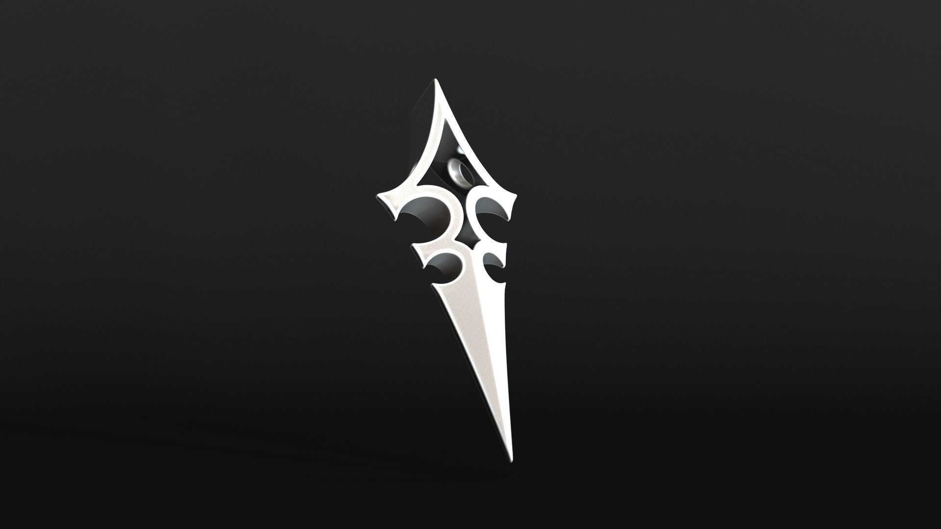 Elven Arrow Pendant A 3D Model 3D print model_7