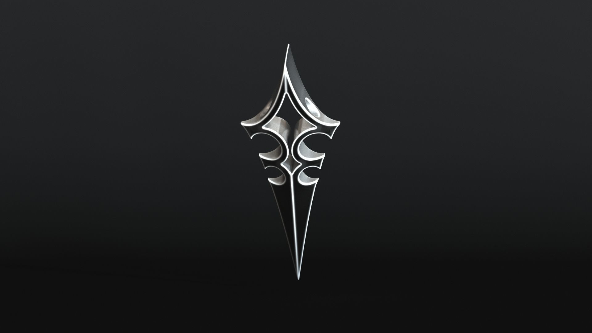 Elven Arrow Pendant A 3D Model 3D print model_13