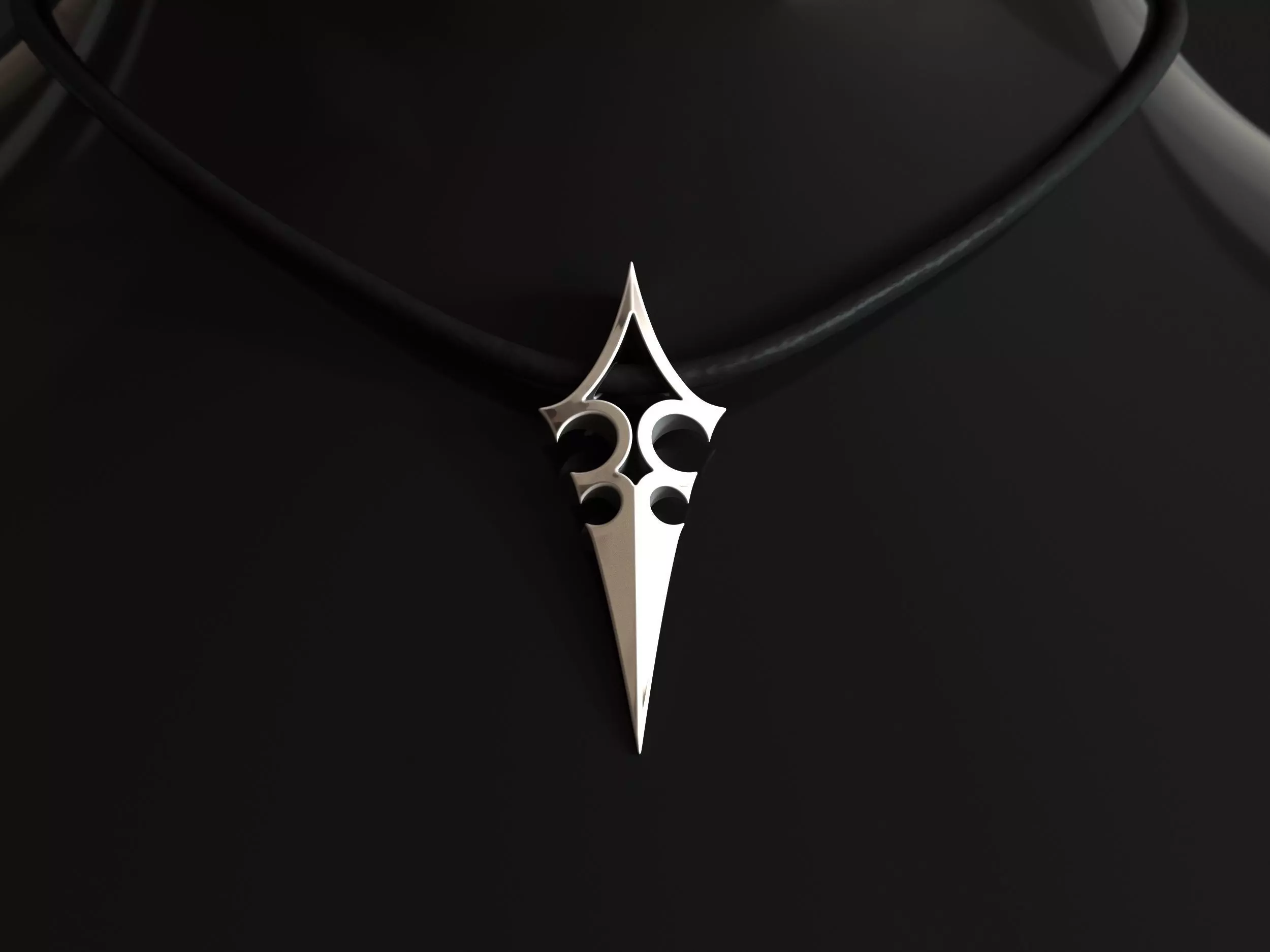 Elven Arrow Pendant A 3D Model 3D print model_0