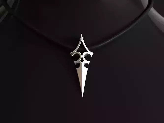 Elven Arrow Pendant A 3D Model 3D print model