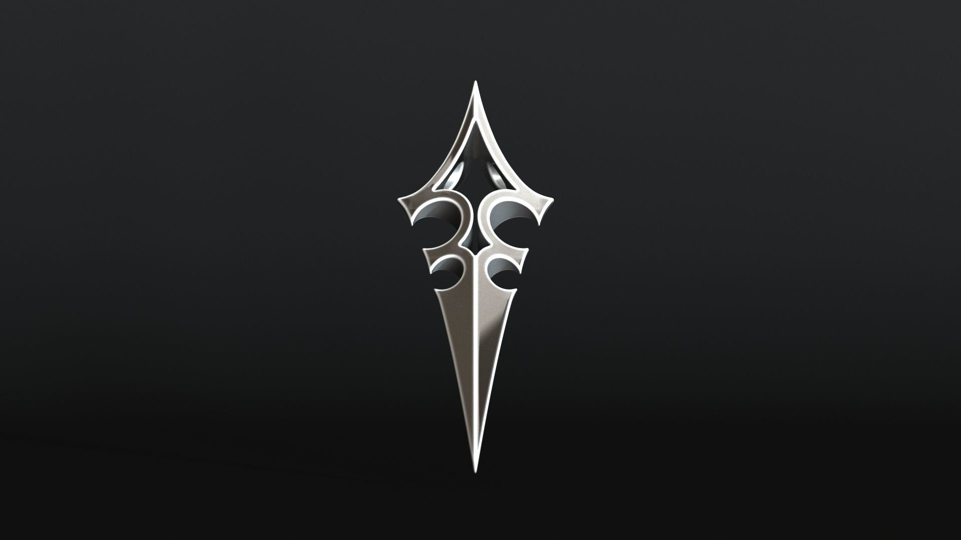 Elven Arrow Pendant A 3D Model 3D print model_6