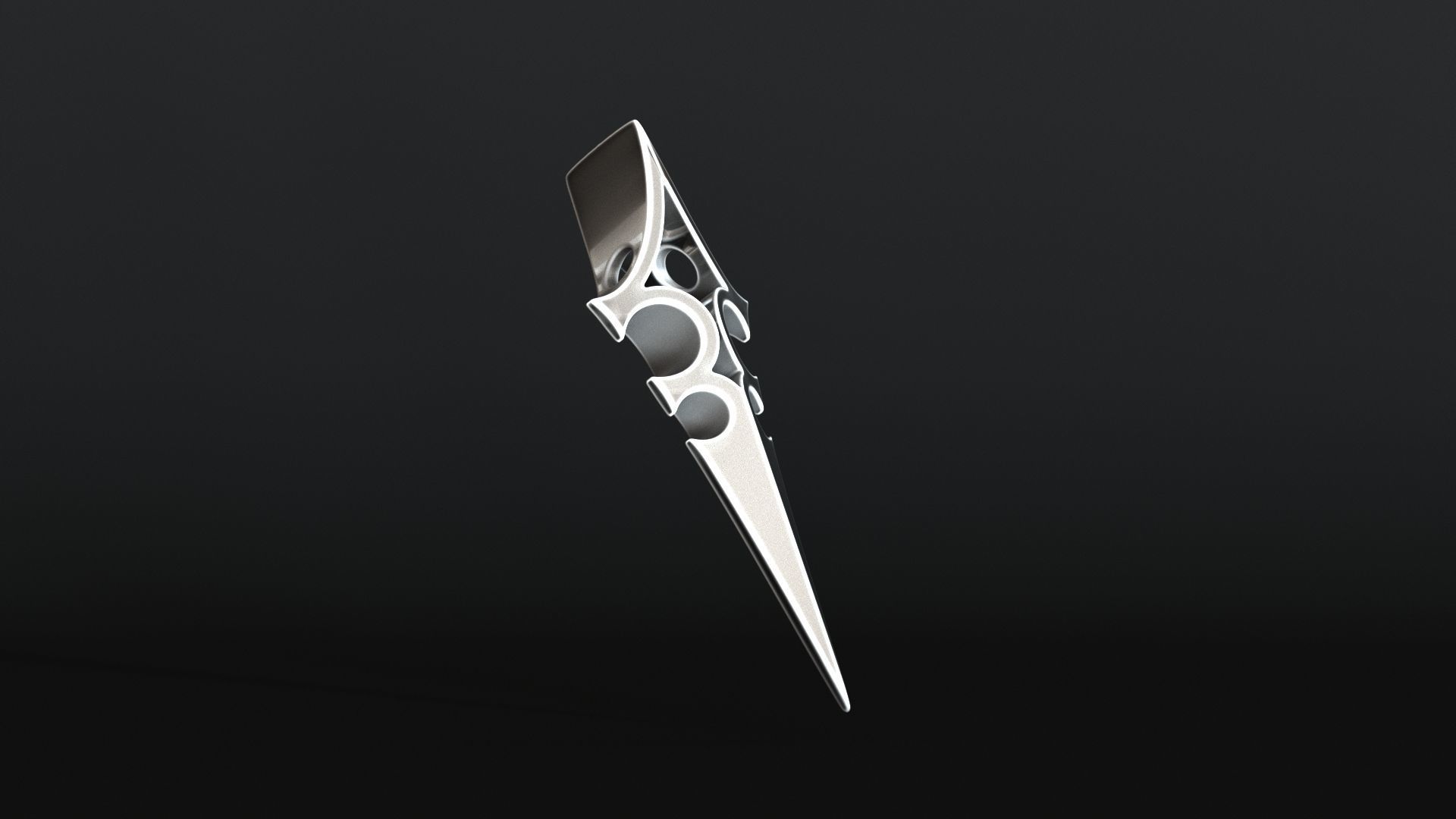 Elven Arrow Pendant A 3D Model 3D print model_8