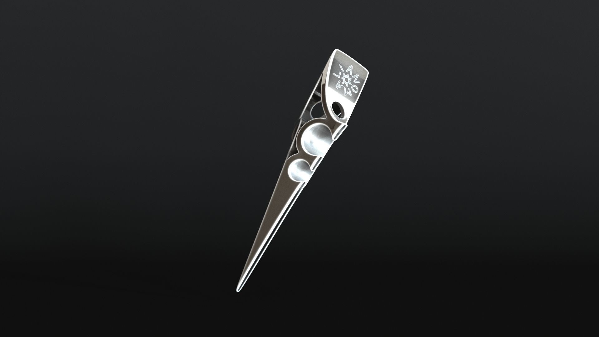 Elven Arrow Pendant A 3D Model 3D print model_18