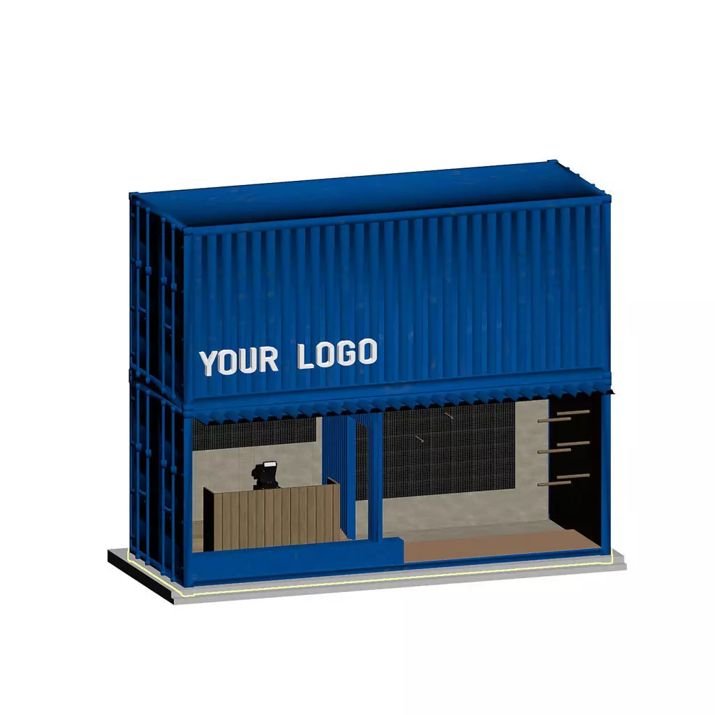 Container Shop 3D model_0