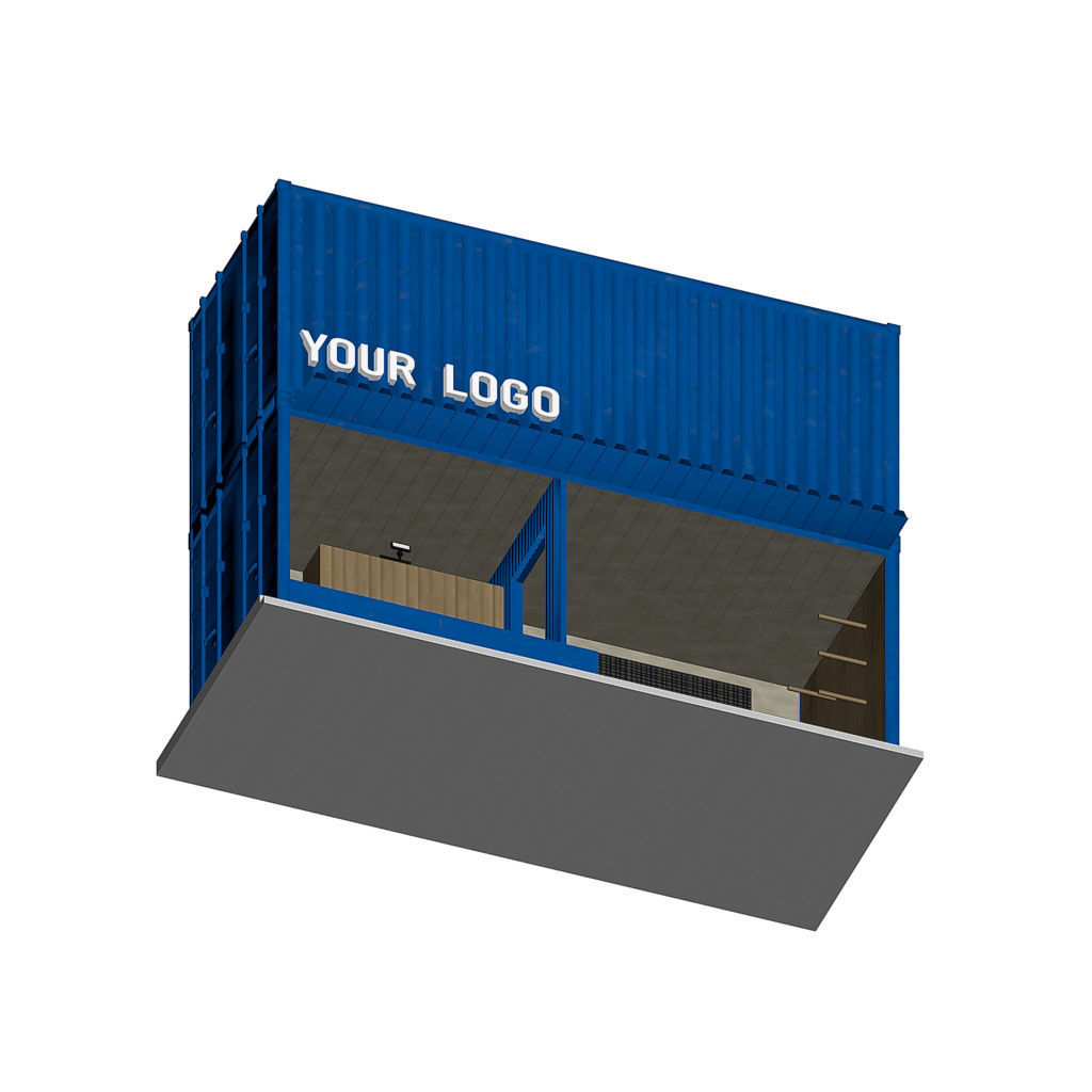 Container Shop 3D model_2