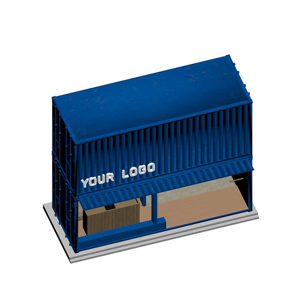 Container Shop 3D model_3