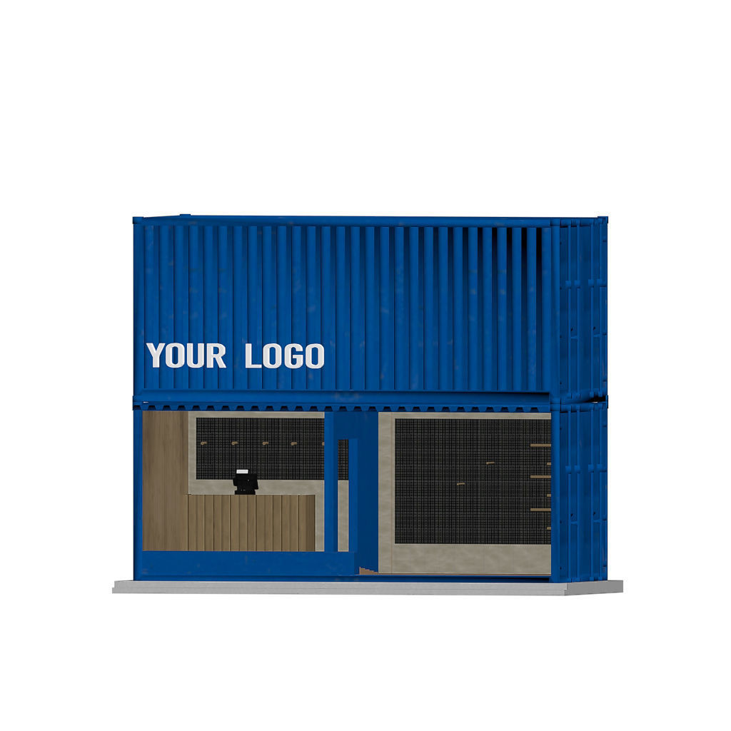 Container Shop 3D model_1