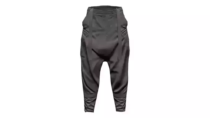 Shalwar Hip Hop Harem Pants With Straps