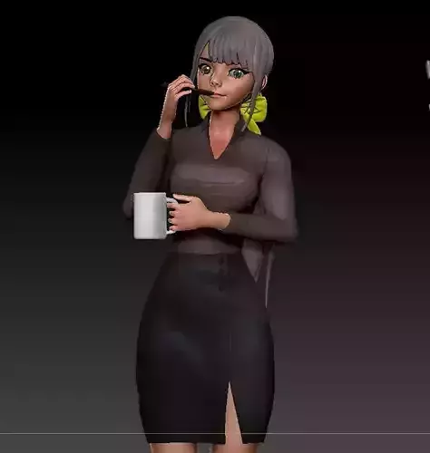 Cartoon Ang Teacher Sexy Style   3D Print model 3D print model