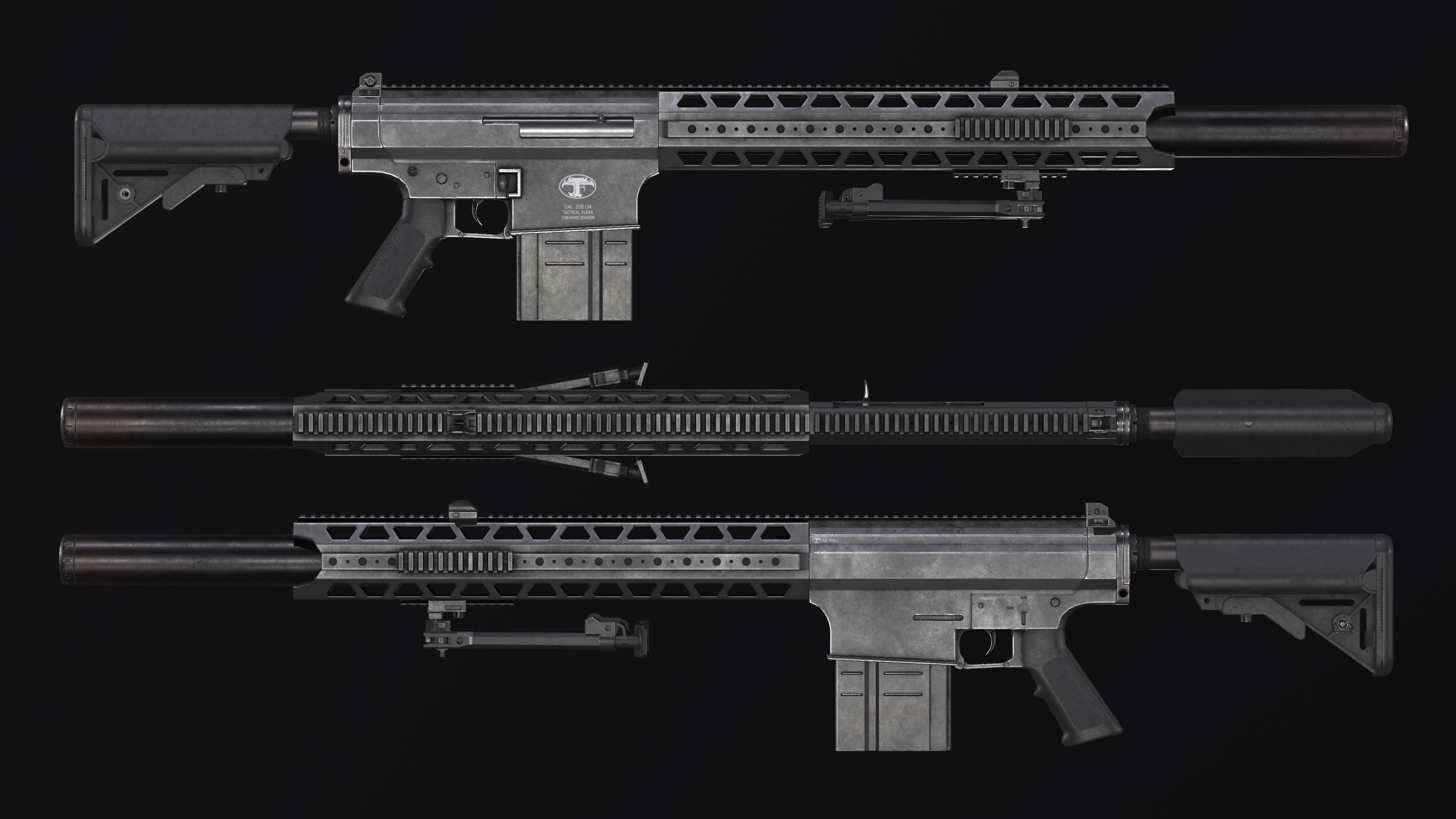 MAR-10 Low-poly 3D model_1