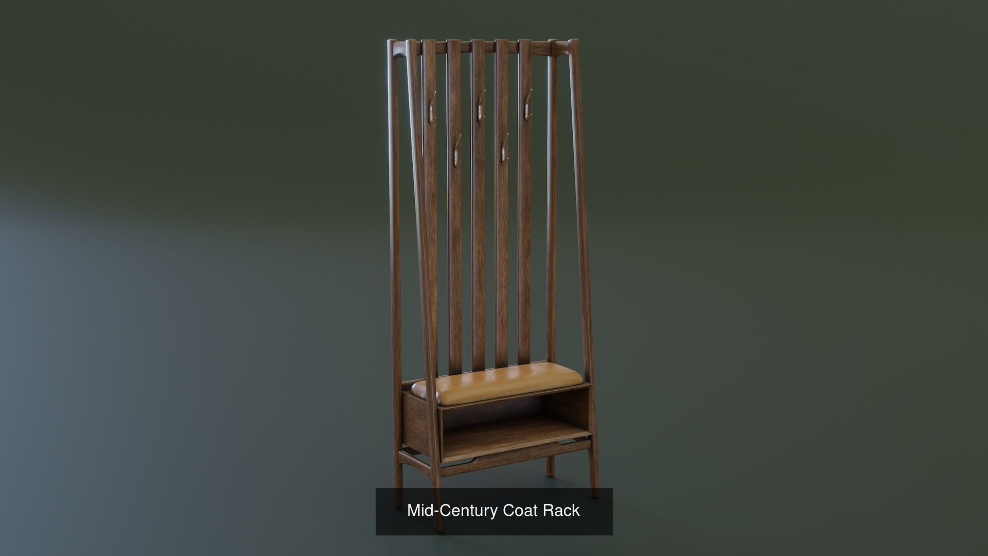 Mid-Century Furniture Set 3D Model Collection_24