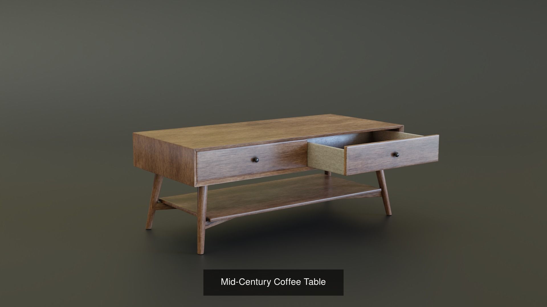 Mid-Century Furniture Set 3D Model Collection_18