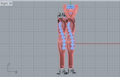 Round Diamond ring with band 2502 3D print model 3D print model_6